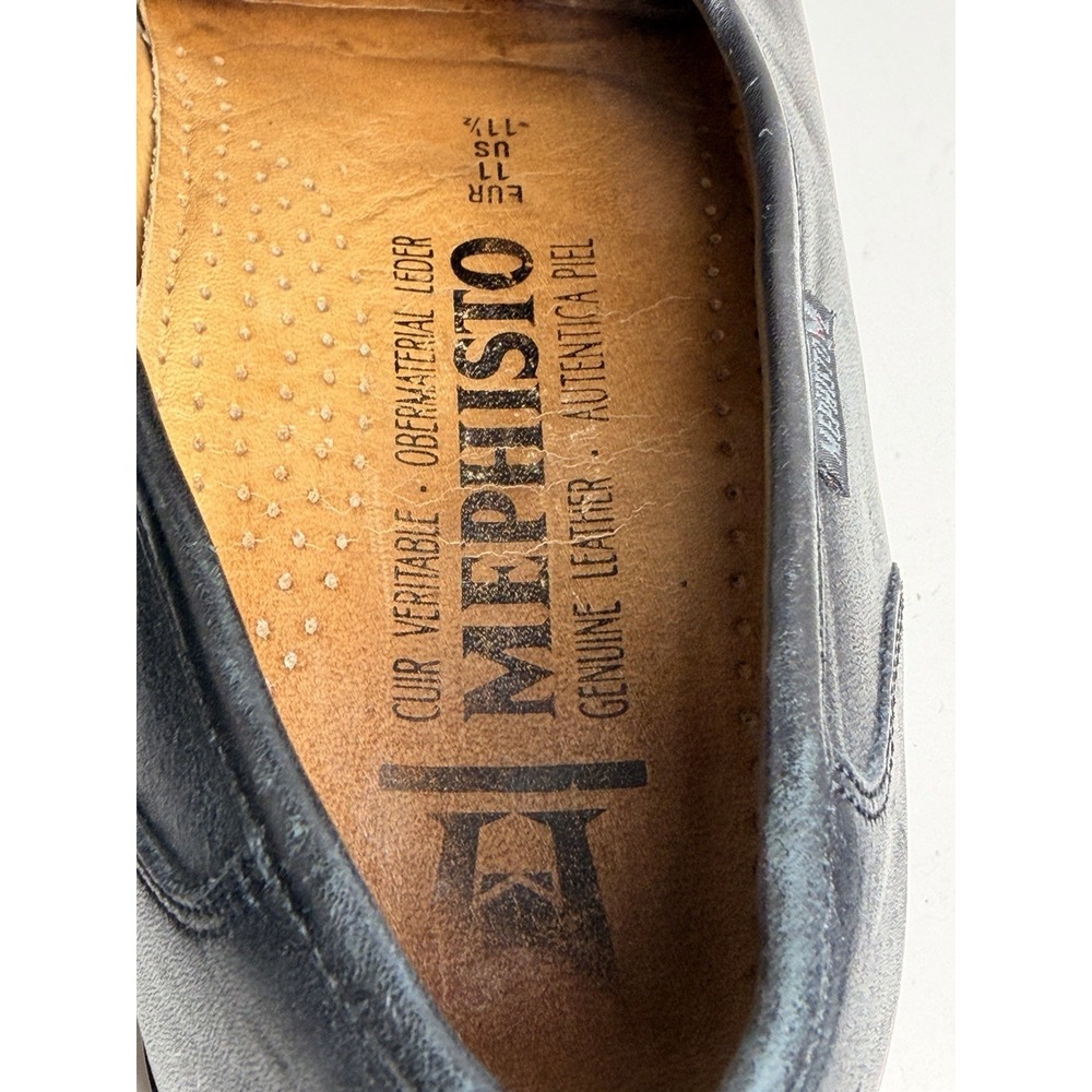 Mephisto Kurtis Hopper Men’s 11.5 Black Leather Penny Loafers Comfort - Picture 11 of 15